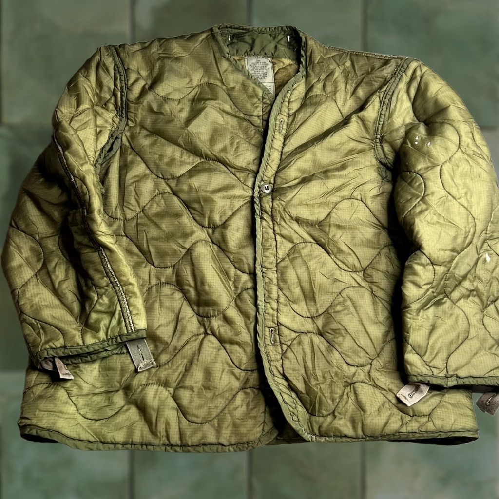 Vintage VINTAGE Royal Maid Assoc Jacket Mens L Military Olive Green Nylon Liner Cold Weather 80s Size US L / EU 52-54 / 3 - 1 Thumbnail