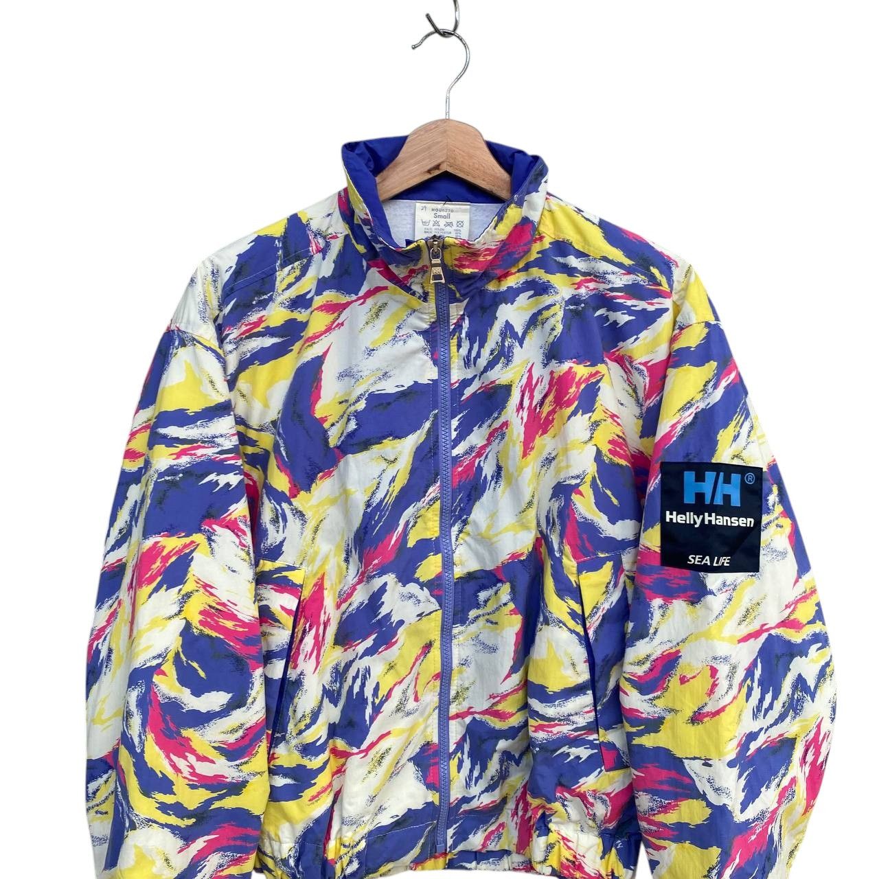 Helly Hansen Vintage 90s Helly Hansen Neon Brushstroke"Sea Life"Abstract Size US S / EU 44-46 / 1 - 7 Thumbnail
