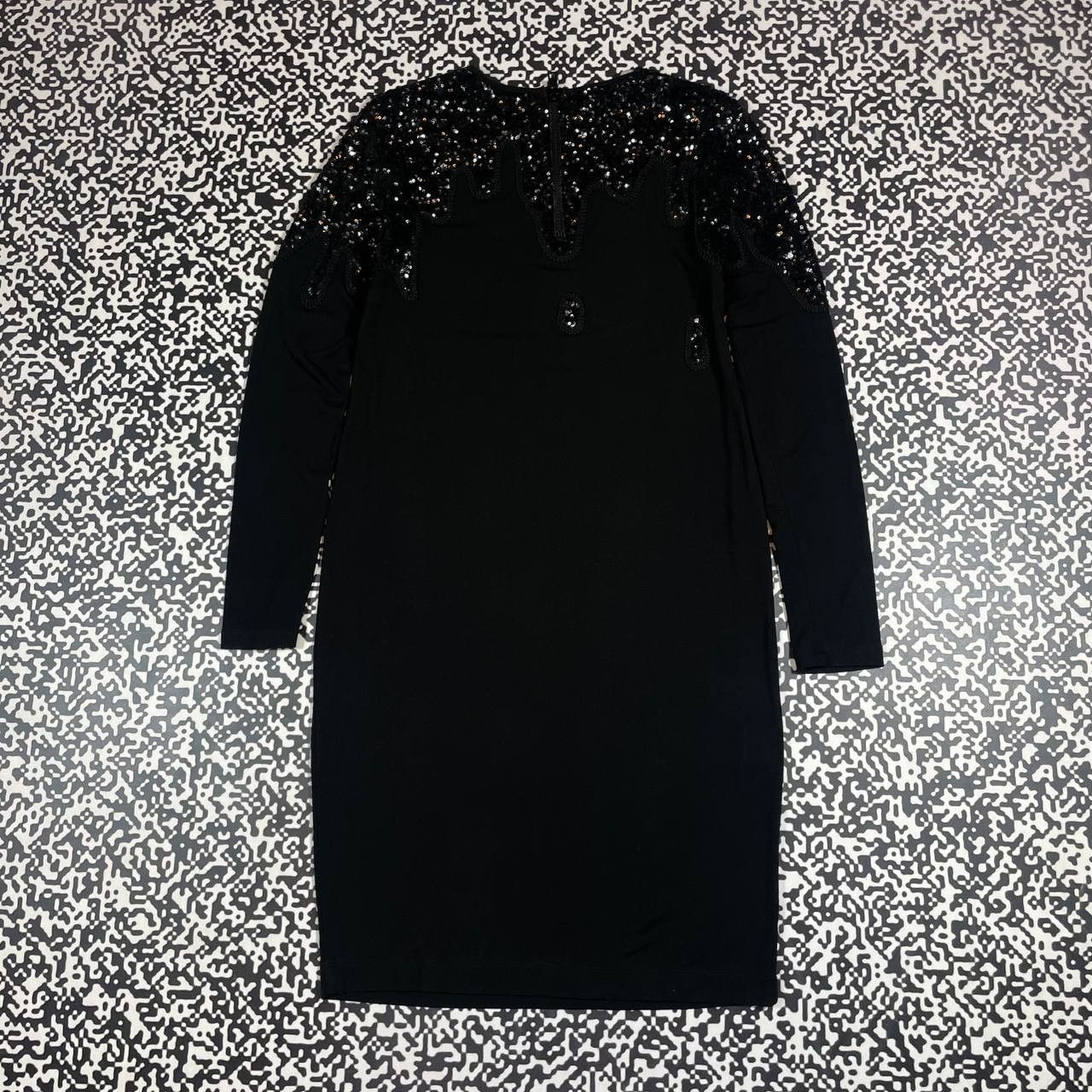 Moschino Vintage Y2K Moschino Luxury Streaks Logo Midi Dress Size S / US 4 / IT 40 - 11 Thumbnail