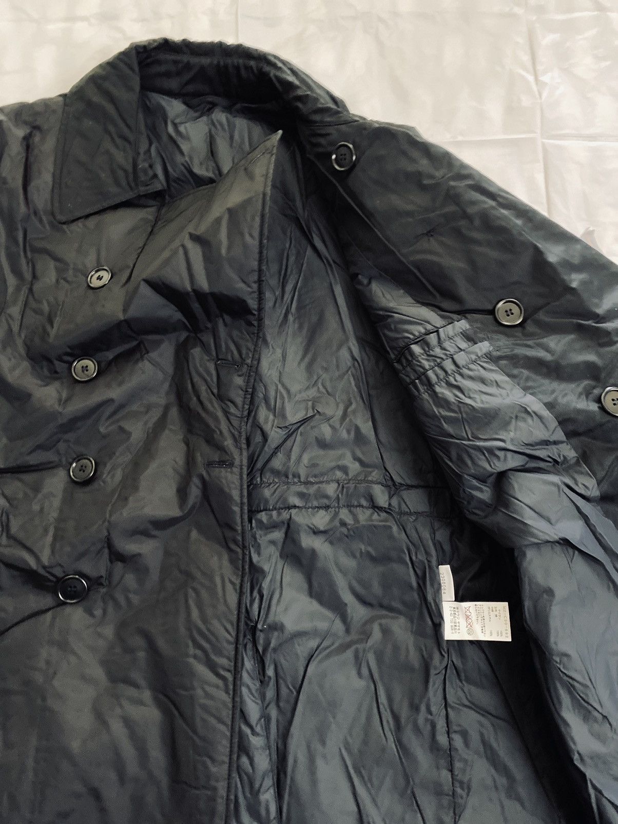Y's Y’s x Aspesi Black Nylon Thermore Lightweight Peacoat 3 NWT Size US L / EU 52-54 / 3 - 10 Thumbnail