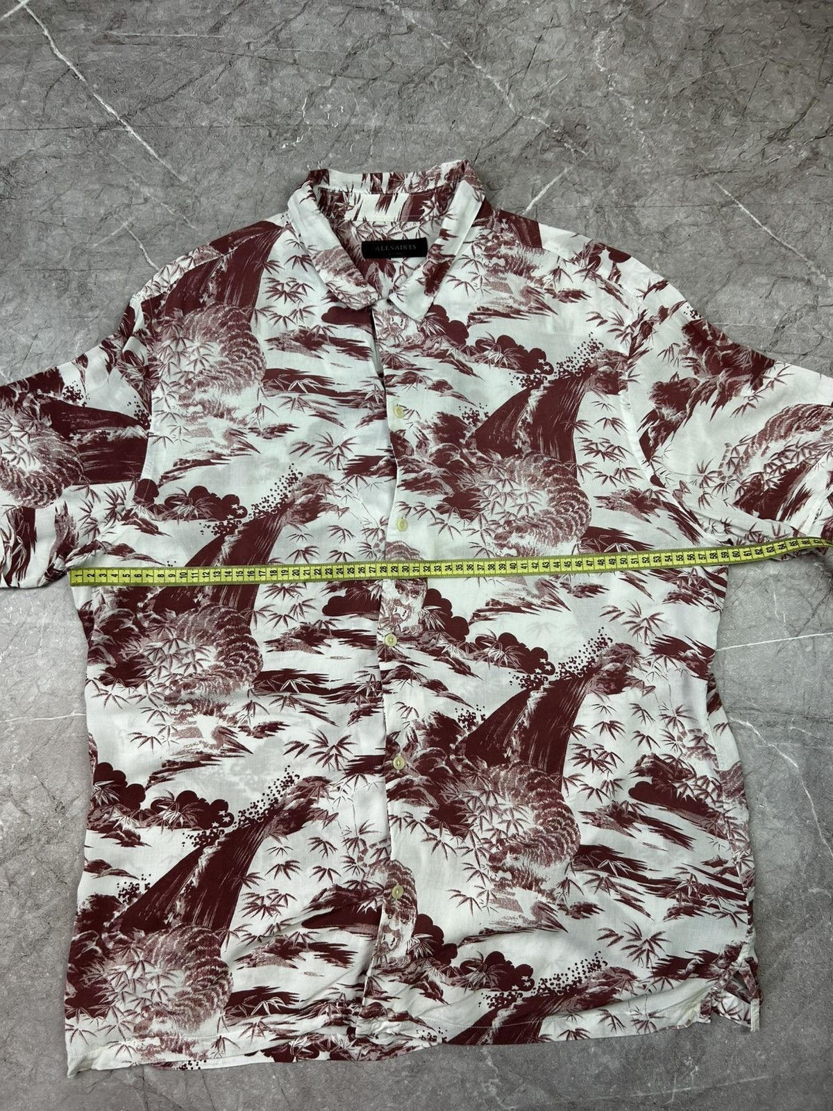Allsaints Mens AllSaints Hawaiian Button Up Size US XL / EU 56 / 4 - 9 Thumbnail