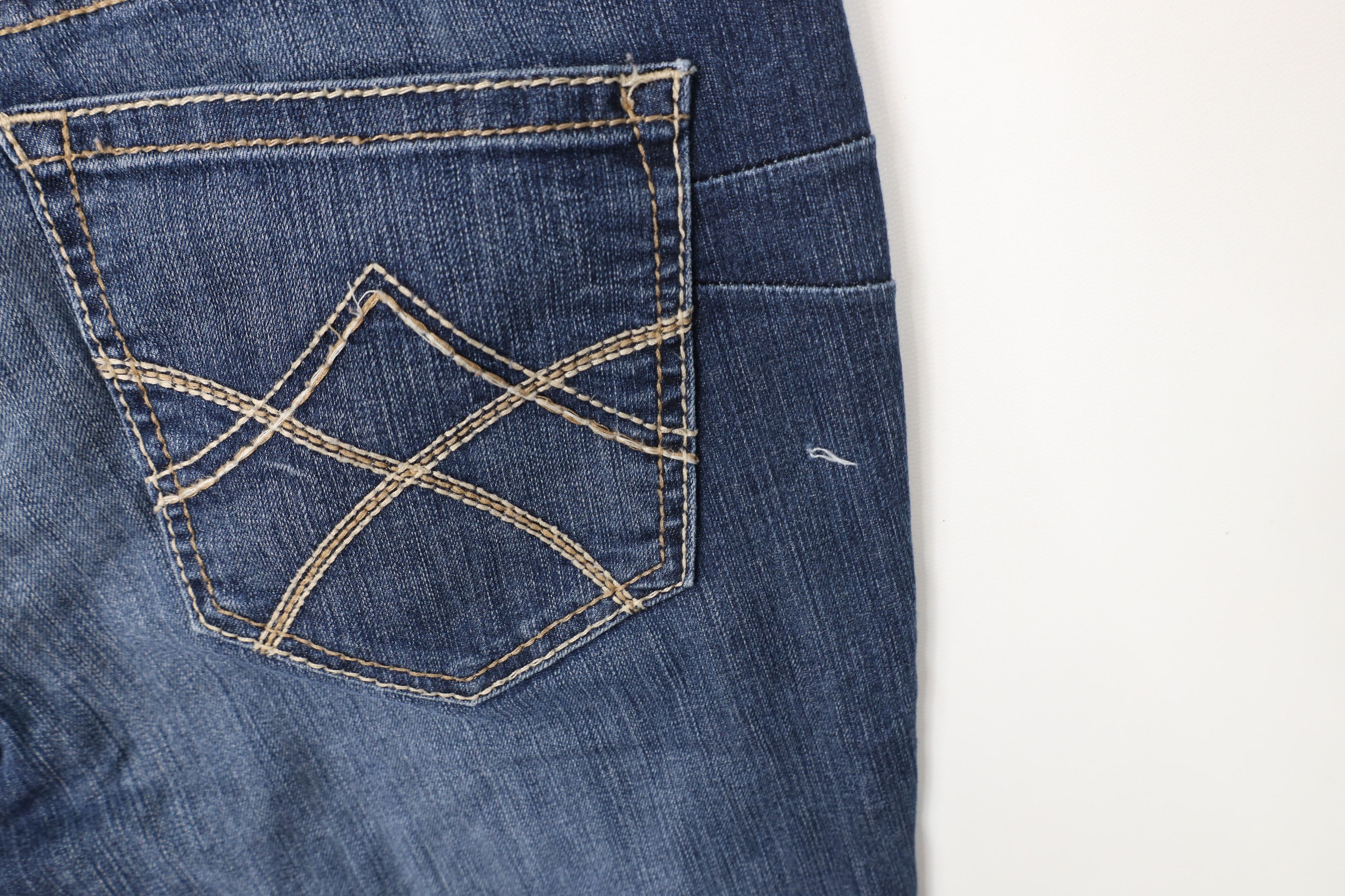 Ariat Ariat Real Thick Stitch Stretch Flared Wide Leg Denim Jeans Size 32" / US 10 / IT 46 - 12 Thumbnail