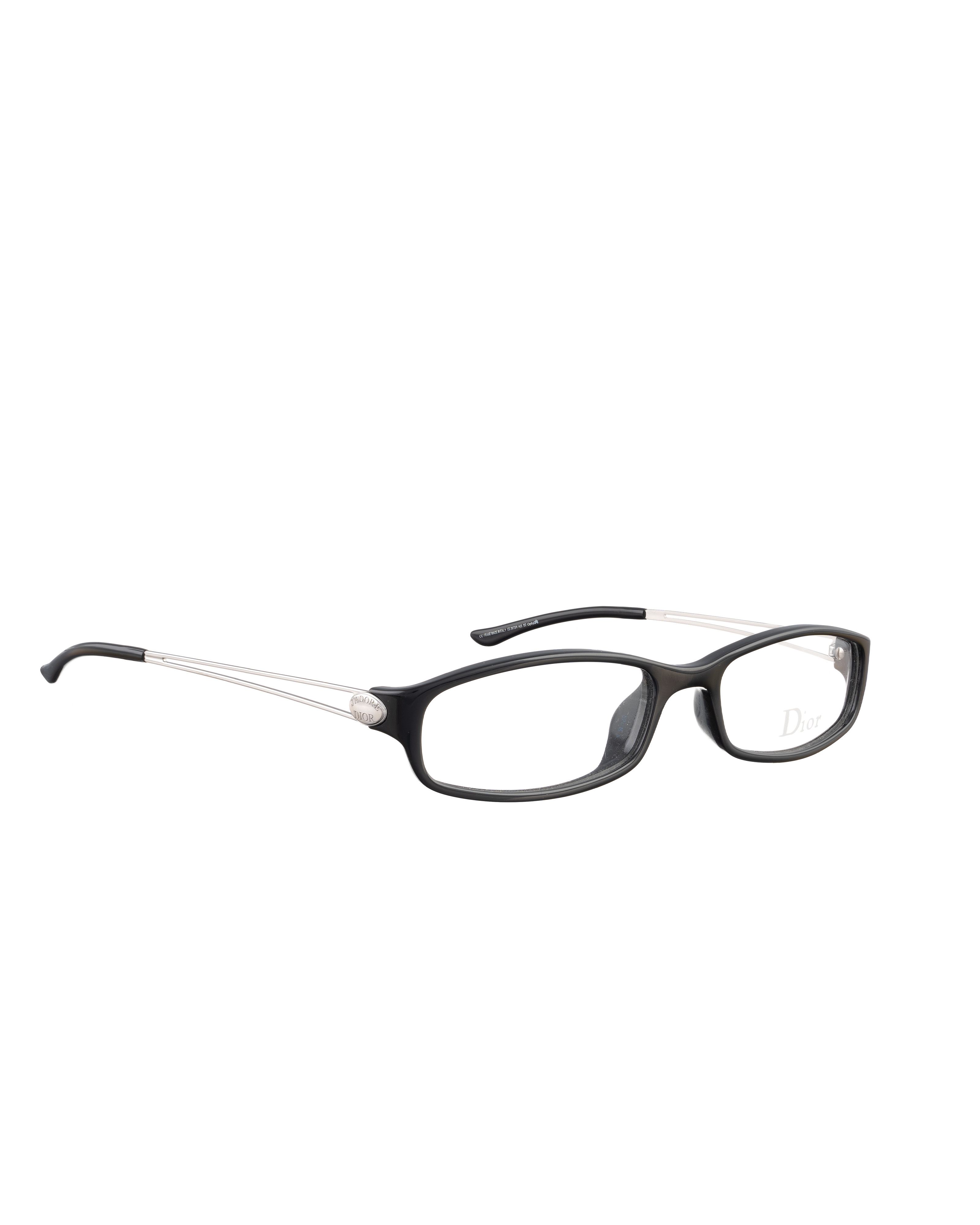 Dior Dior 00s Black Classic Glasses with Silver Temples Size ONE SIZE - 1 Thumbnail