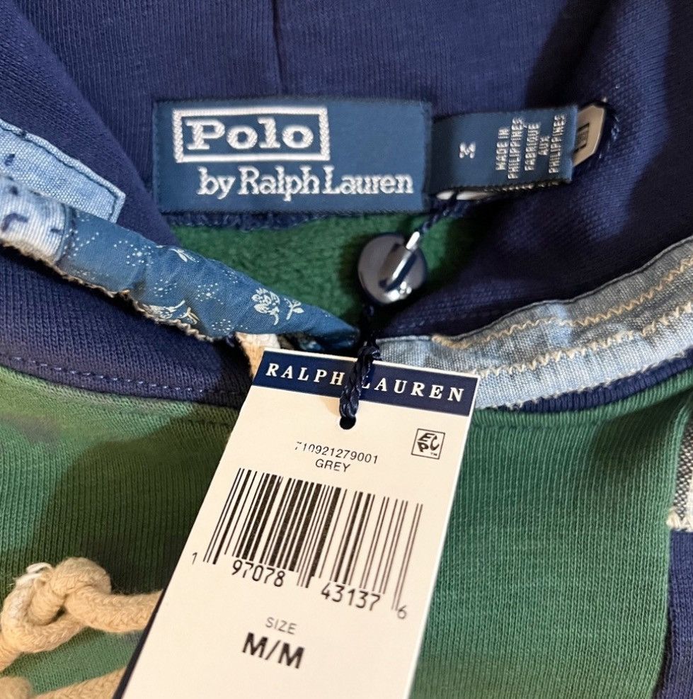 Polo Ralph Lauren Polo Ralph Lauren Patchwork pouch-pockets hoodie Americana Size US M / EU 48-50 / 2 - 21 Thumbnail