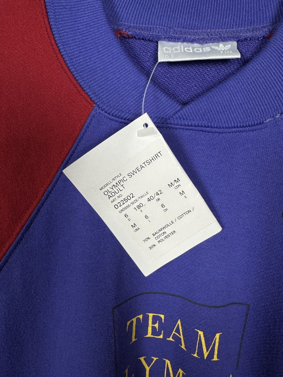 Adidas Adidas Team Olympia 1992 Olympic Games Vintage Sweatshirt Size US M / EU 48-50 / 2 - 6 Thumbnail