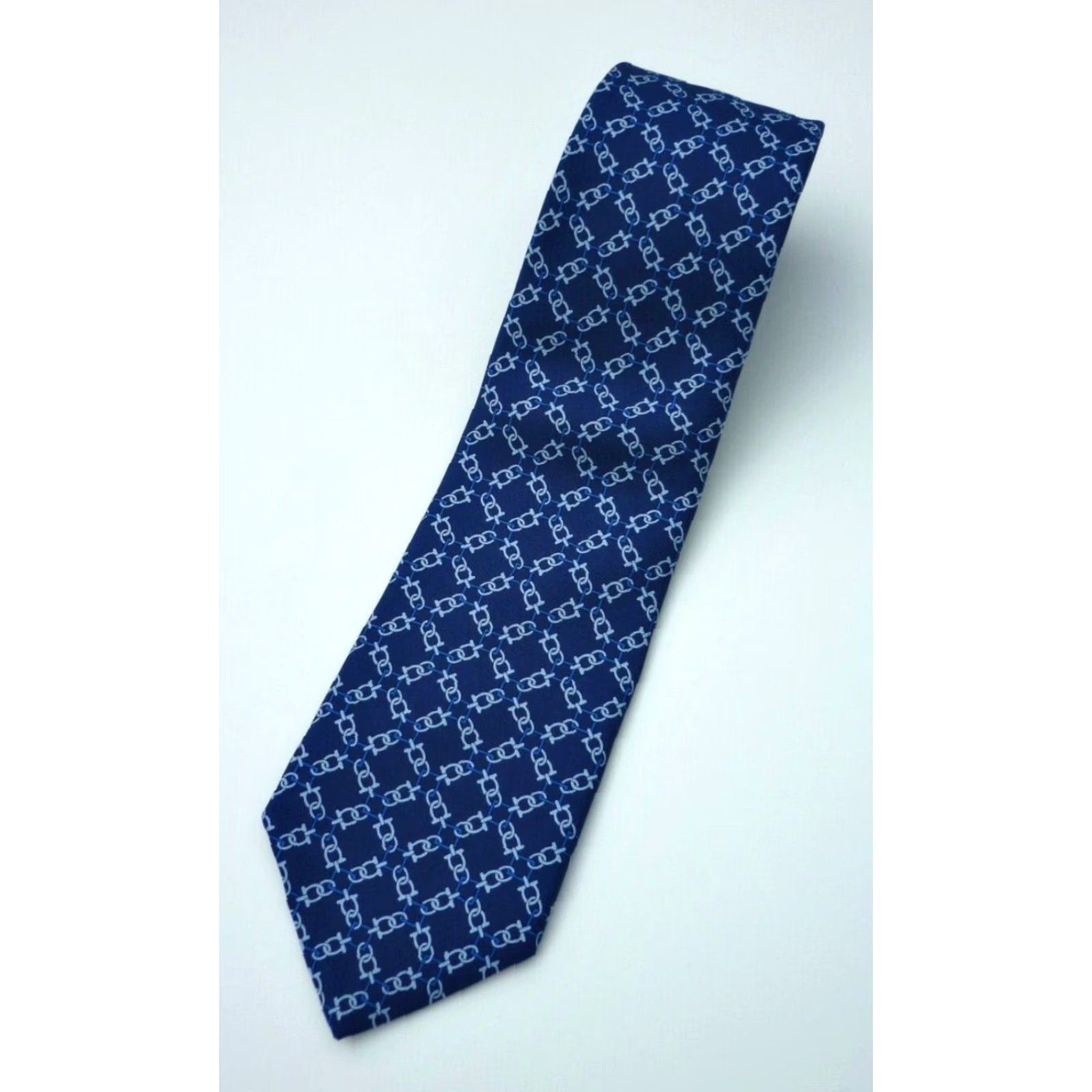 Brooks Brothers Brooks Brothers Makers and Merchants Silk Tie Men’s Geometric Printed in Italy Made in USA Silk Tie Blue 61" Long 3.25" Wide Mens Size ONE SIZE - 3 Thumbnail