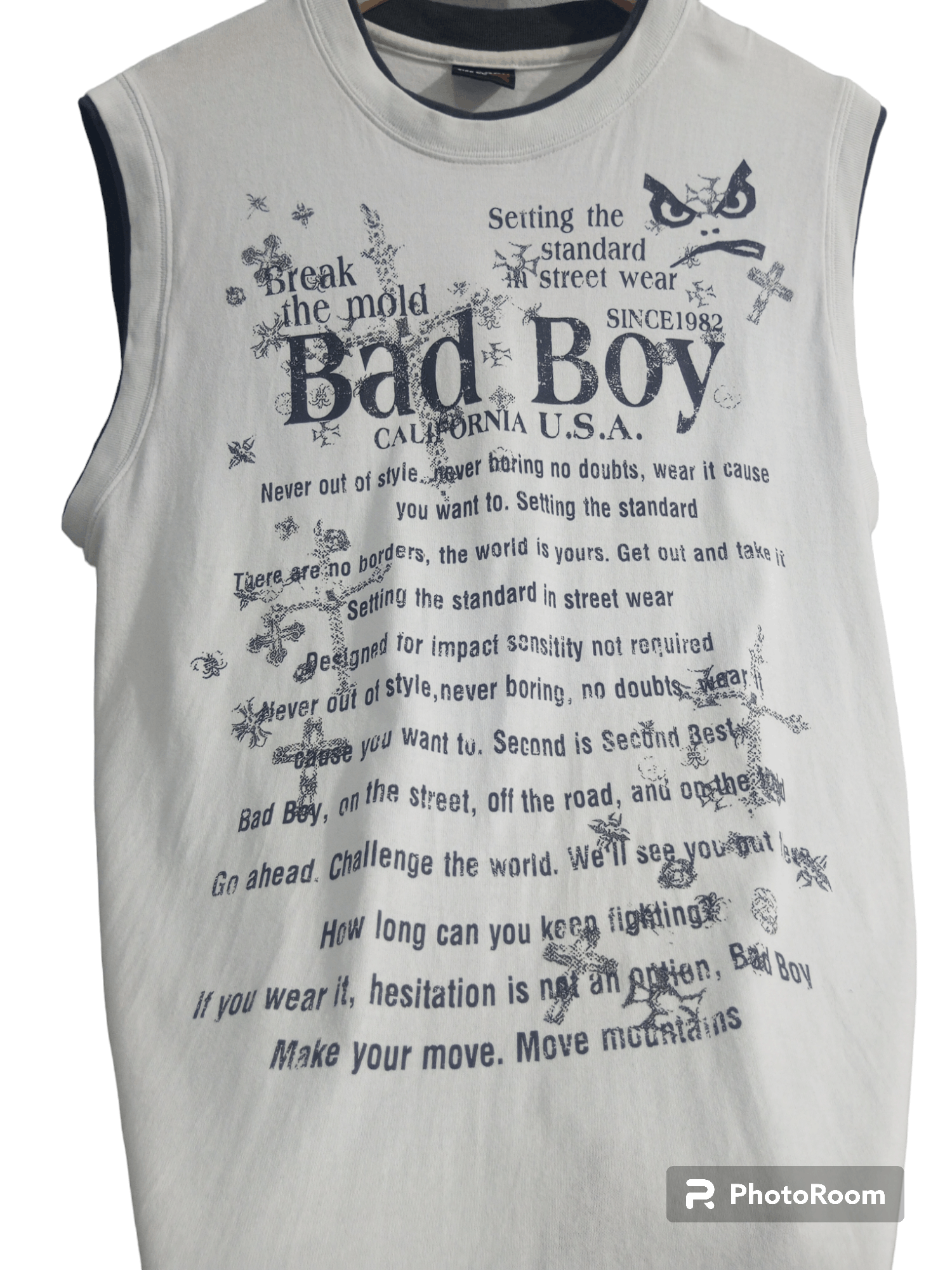 Hysteric Glamour Y2K BadBoy poem double layer tanktop Size US L / EU 52-54 / 3 - 4 Thumbnail