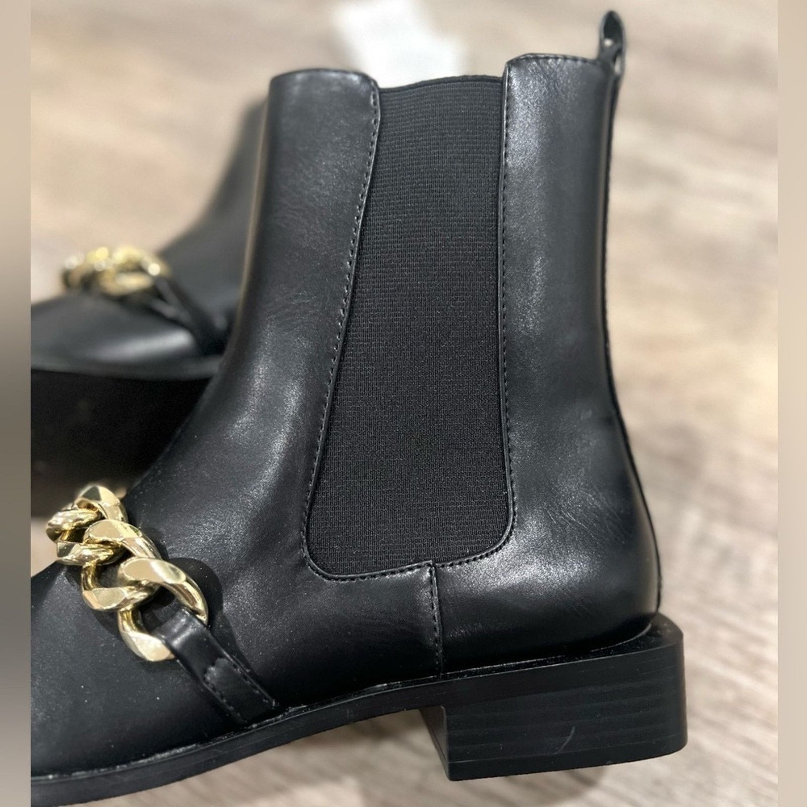 Zara ZARA Black US 8 Square Toe Boots NWT LAST ONE!!! Size US 8 / IT 38 - 14 Thumbnail