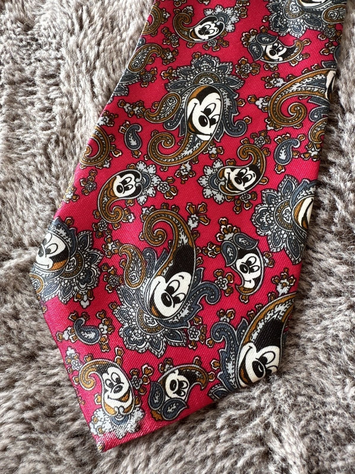 Disney Vintage Disney Mickey Mouse Silk Tie Size ONE SIZE - 1 Thumbnail