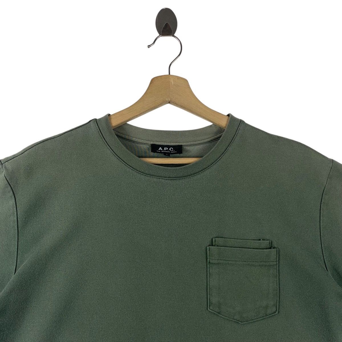 A.P.C. × Japanese Brand APC simple plain pocket tee Size US L / EU 52-54 / 3 - 2 Thumbnail