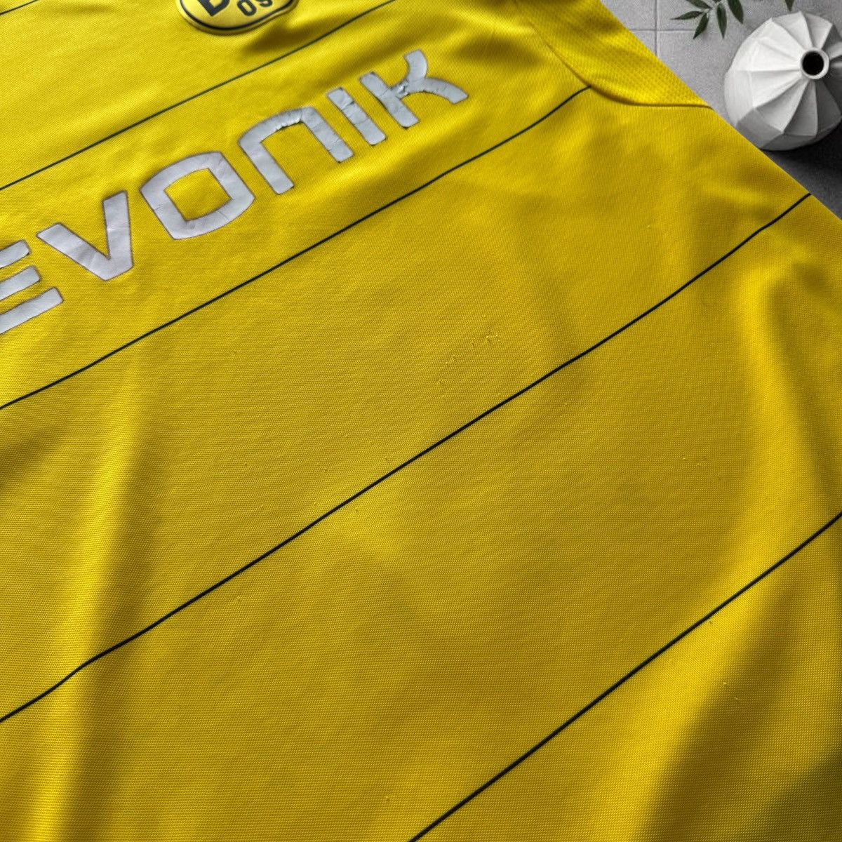 Puma BVB Borussia Dortmund 17/18 Home Jersey PUMA Yellow T-Shirt Size US L / EU 52-54 / 3 - 11 Thumbnail