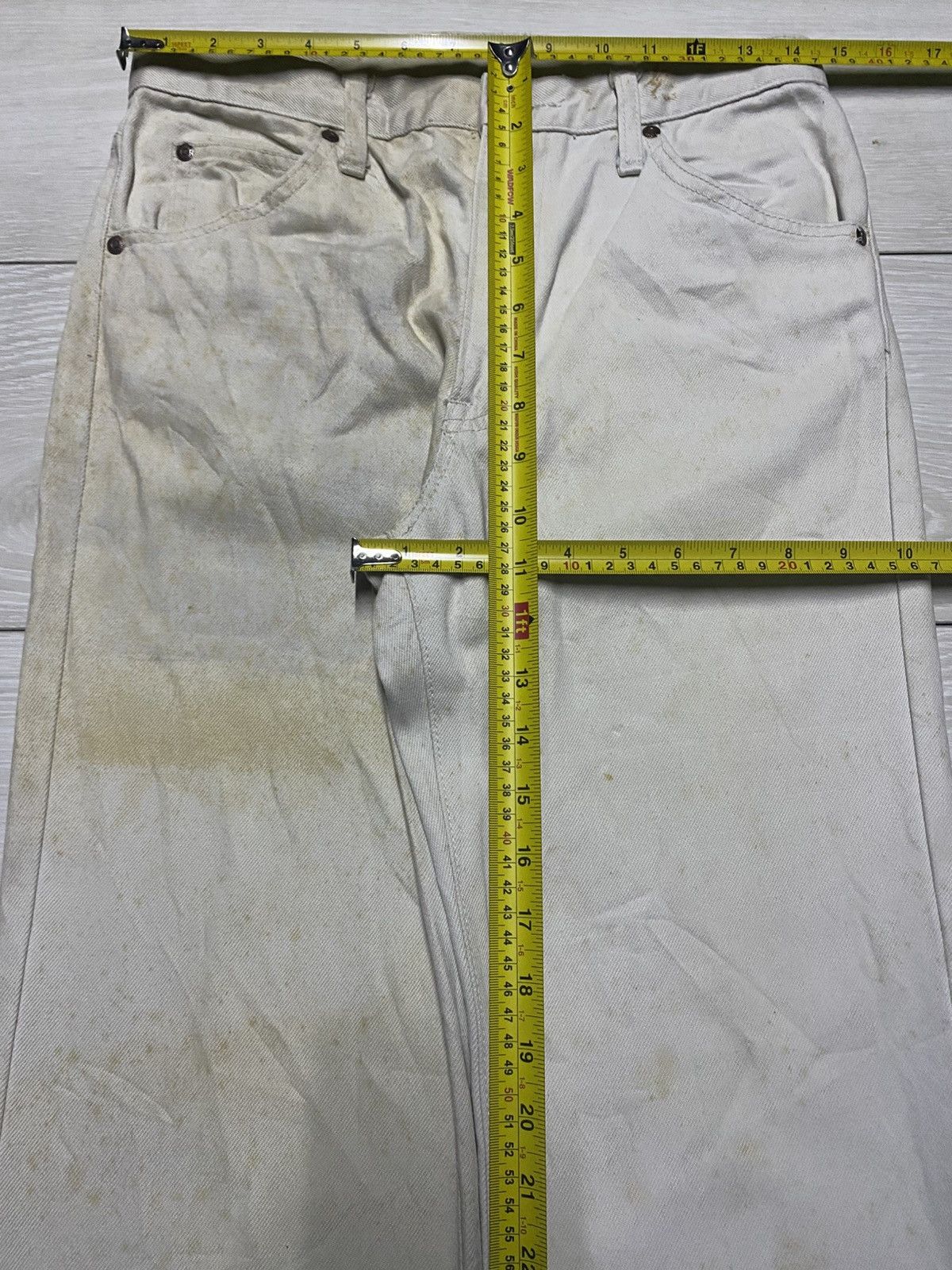 Edwin Edwin Vintage 80s Orange Tab Rusty Straight Loose Jeans Size US 28 / EU 44 - 15 Thumbnail