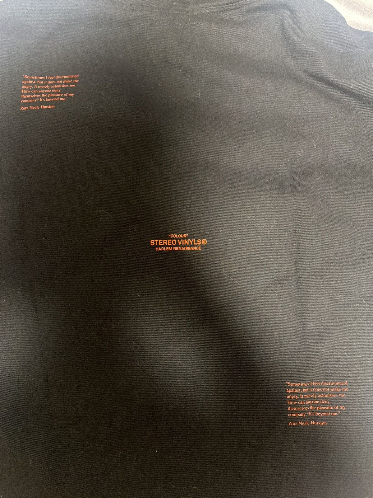 Japanese Brand Stereo Vinyls Black & Orange Anorak Hoodie - off white vibes Size US L / EU 52-54 / 3 - 4 Thumbnail