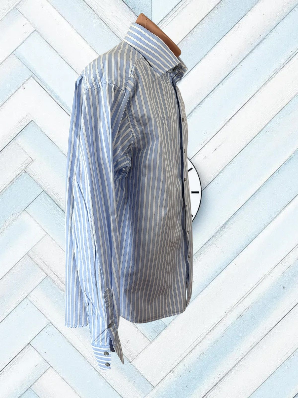 SAND Sand Copenhagen striped shirt size XL / 44 Size US XL / EU 56 / 4 - 3 Thumbnail