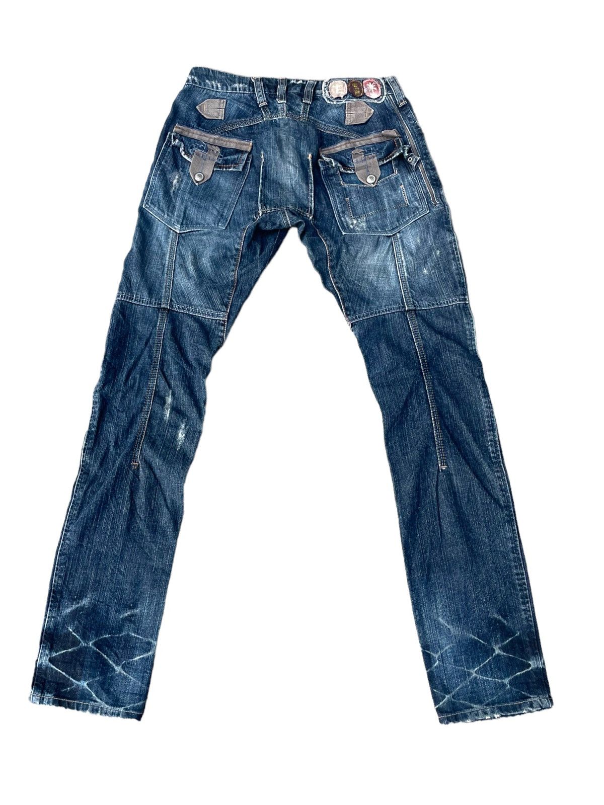 Marithe + Francois Girbaud Marithe Francois Girbaud Steel Lock Distressed Jeans Denim Size US 30 / EU 46 - 6 Thumbnail
