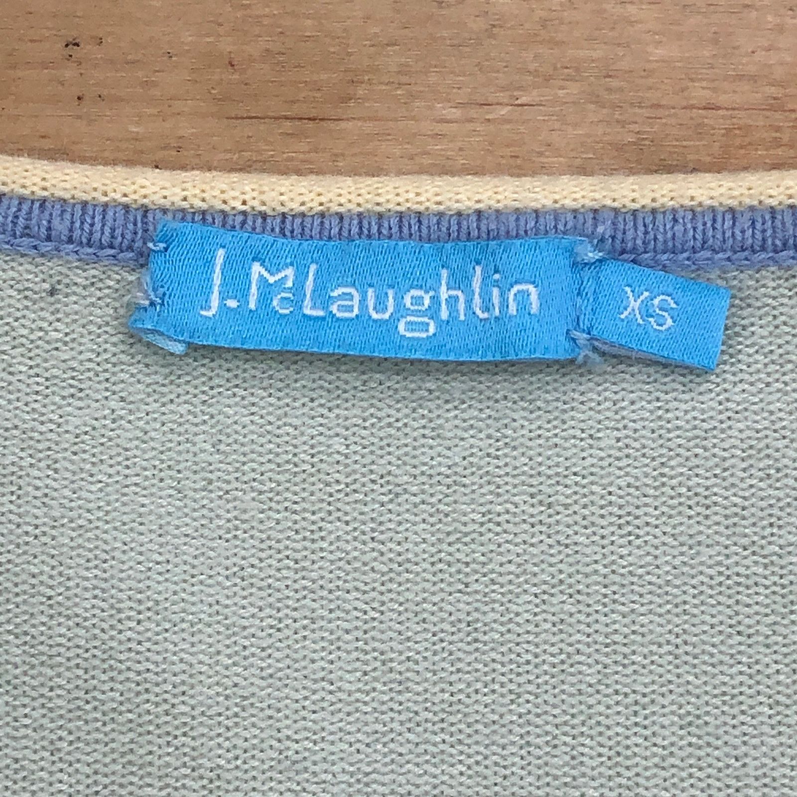 J.McLaughlin J McLaughlin Size XS Sweater Tight Knit Long Sleeve Green Size XS / US 0-2 / IT 36-38 - 12 Thumbnail