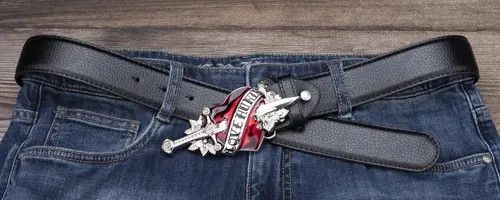Other Silver Color White Belt Love Hunter Belt Punk Rock Gothic Size ONE SIZE - 8 Thumbnail