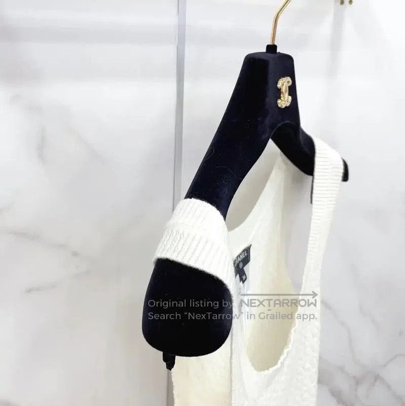 Chanel Chanel White Cashmere Women's T-Shirt . Size S / US 4 / IT 40 - 7 Thumbnail