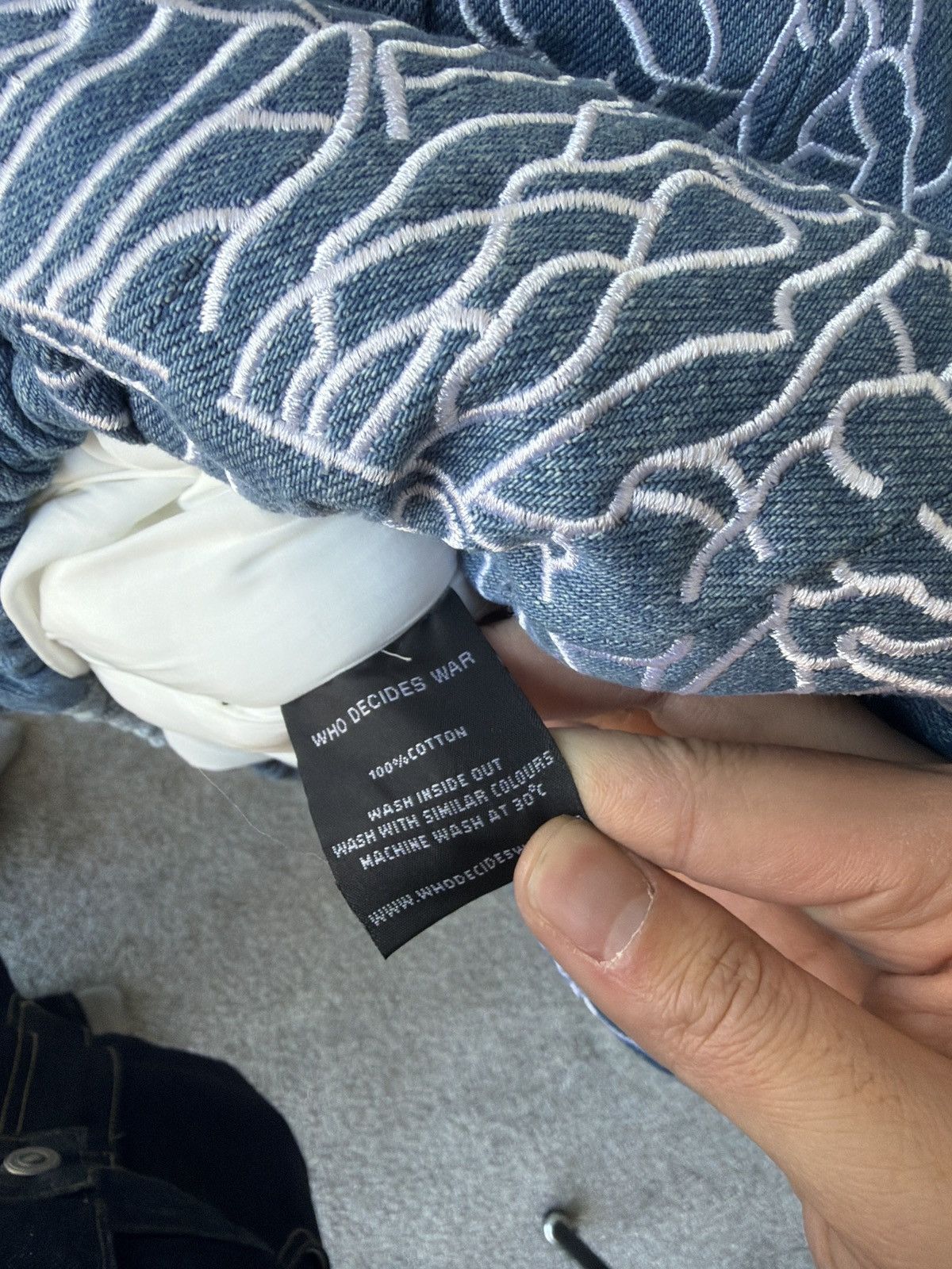 Who Decides War Who Decides War Denim Puffer Jacket Size US M / EU 48-50 / 2 - 6 Thumbnail