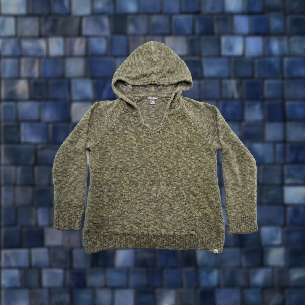 Eddie Bauer Eddie Bauer Women's Green Pullover V-Neck Sweater Hooded Size M Outdoors Size M / US 6-8 / IT 42-44 - 1 Thumbnail