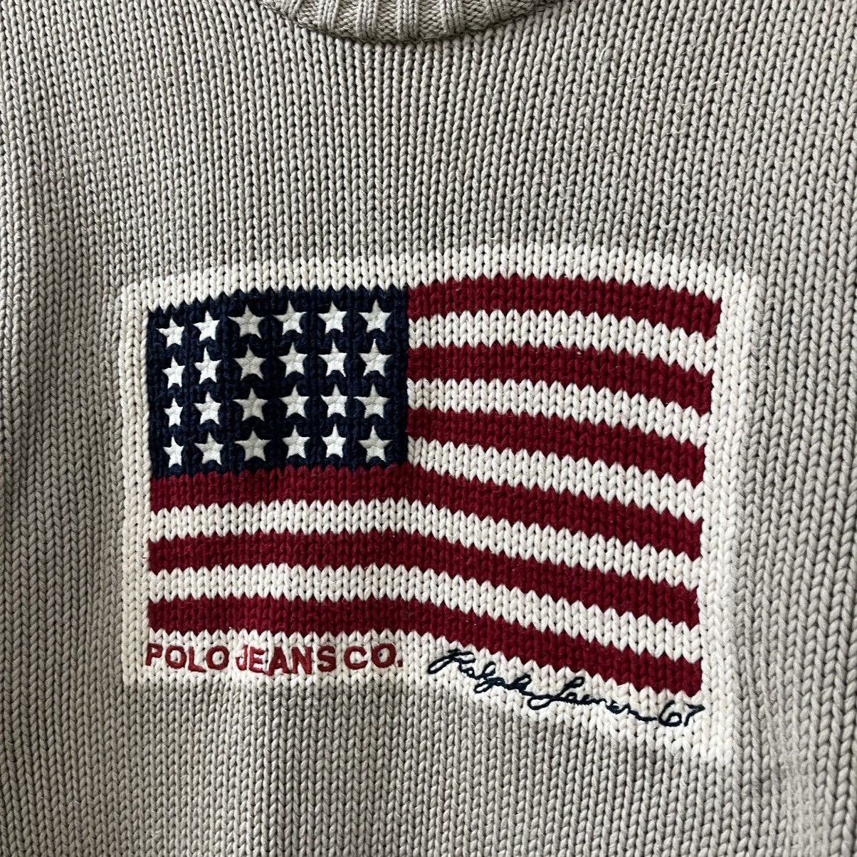Polo Ralph Lauren Polo Ralph Lauren Sweater USA flag vintage Size US L / EU 52-54 / 3 - 5 Thumbnail