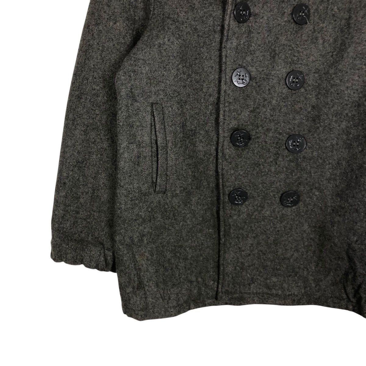 Schott 📌Vintage Pea Jacket Schott Wool Biker Jacket Double Collar Size US M / EU 48-50 / 2 - 5 Thumbnail