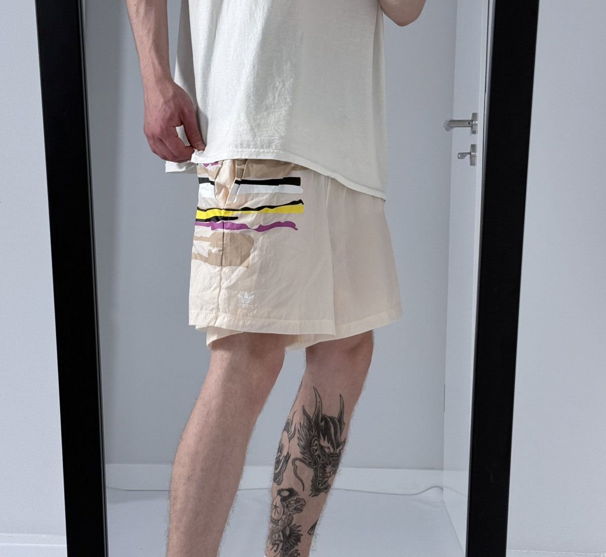 Adidas Vintage Adidas y2k wide track streetwear avantgarde shorts Size US 34 / EU 50 - 7 Thumbnail