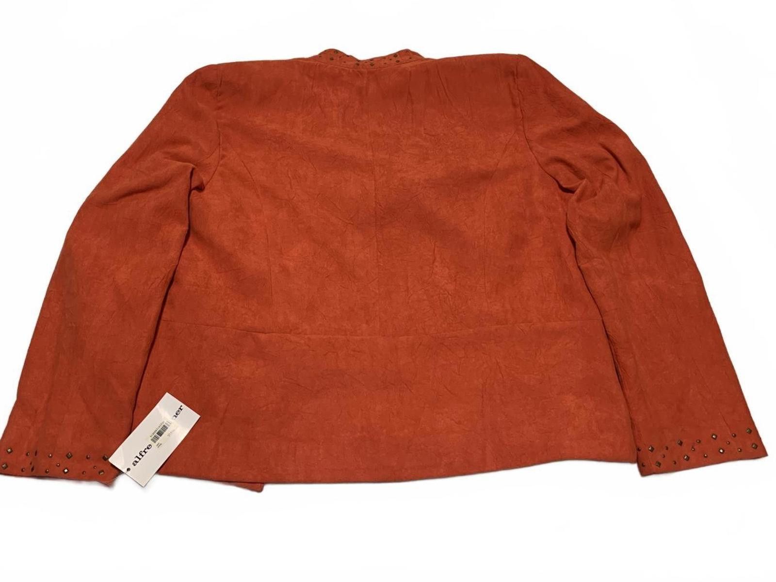 Other Alfred Dunner Women's 14 Suede Leather Jacket Orange Size XL / US 12-14 / IT 48-50 - 2 Thumbnail