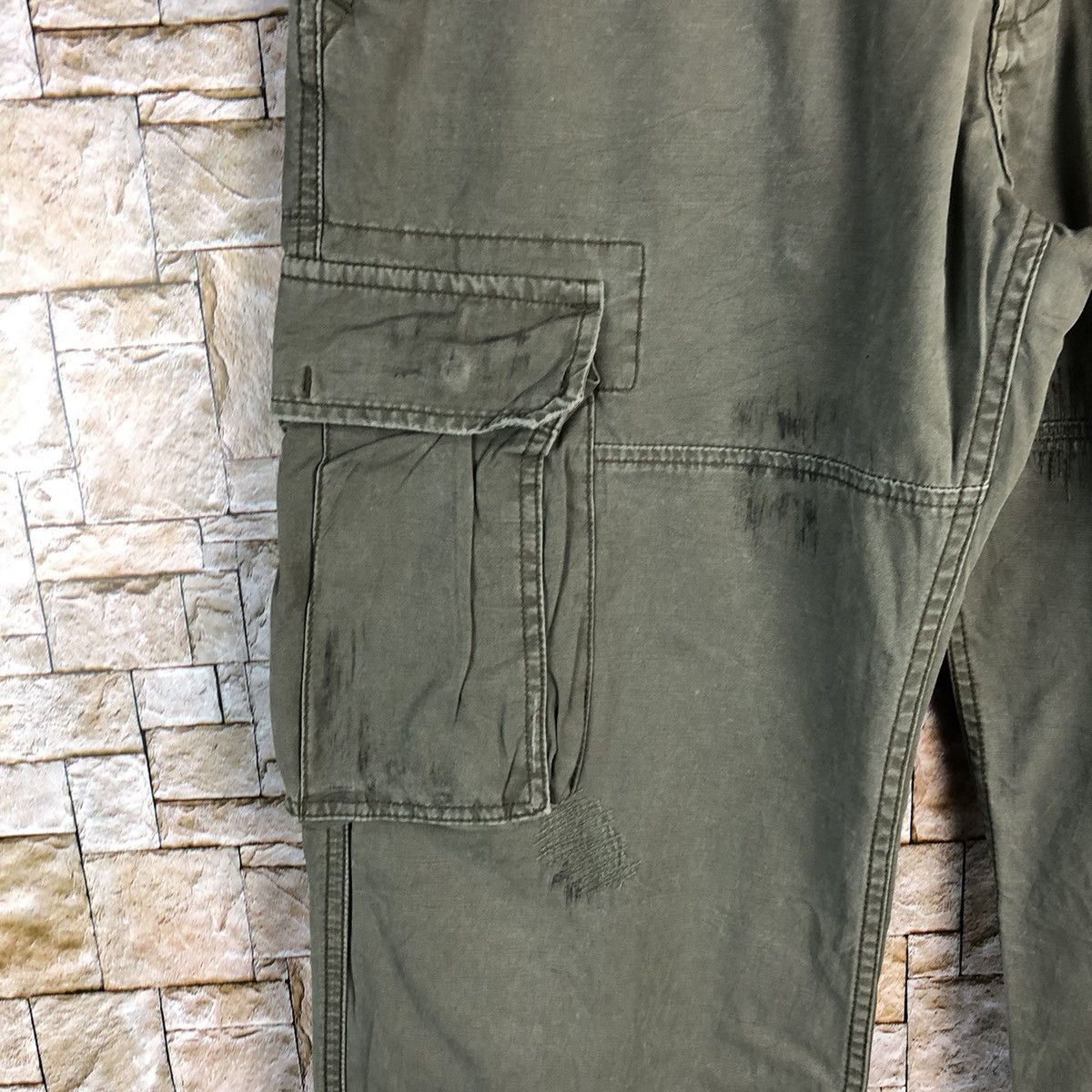 Alpha Industries Alpha Industrie Grey Cargo Multipocket Pants #A152 Size US 31 - 9 Thumbnail