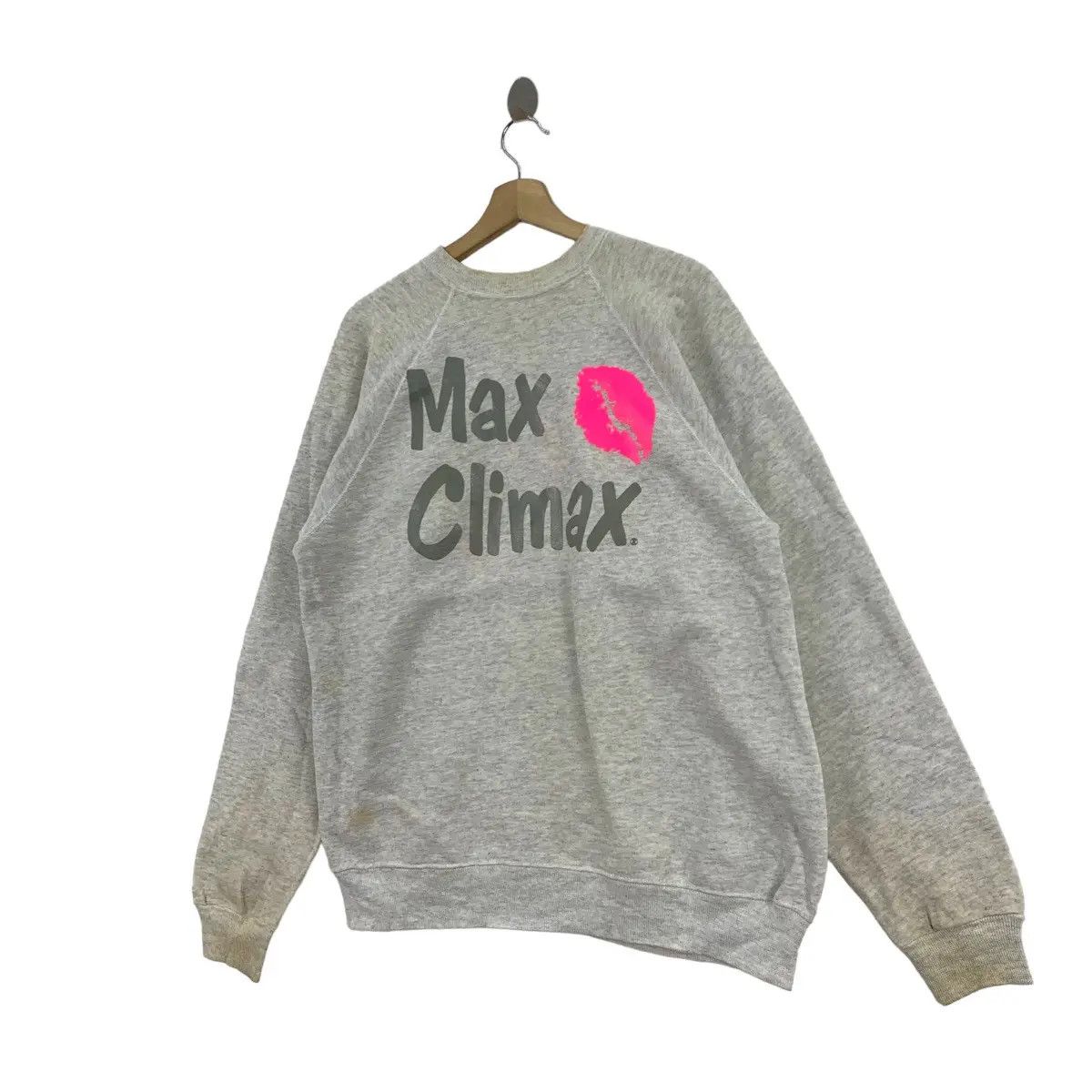 Vintage Vintage 90’ MAX CLIMAX LOVE Making Ads Pullover Sweatshirt Size XL / US 12-14 / IT 48-50 - 4 Thumbnail