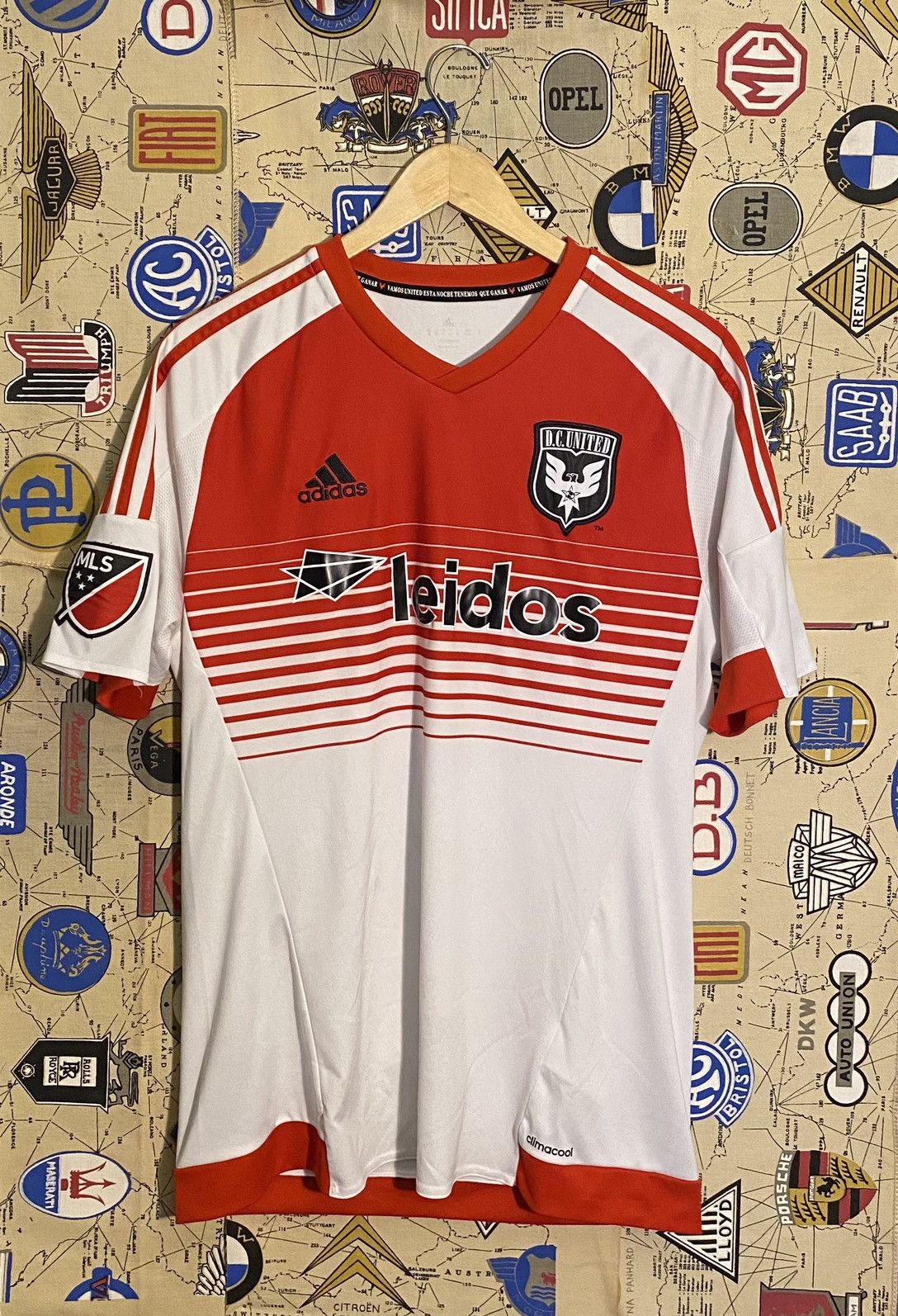 DC United 2024 Soccer Jersey Long Sleeve 90s Fast Ship Adidas Small S MLS Vintage USA