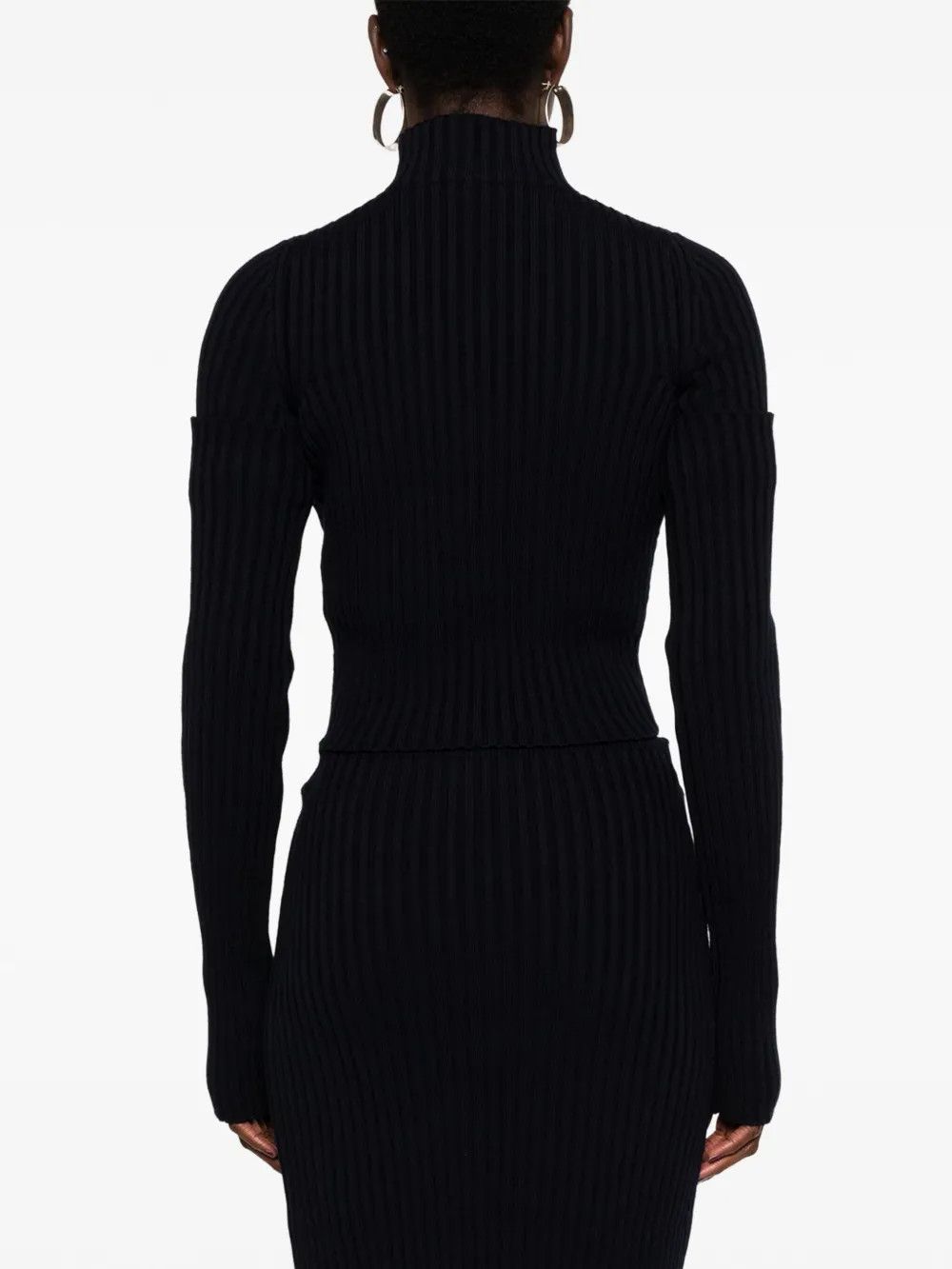 Balenciaga o1y0625 Turtleneck Sweater in Black Size M / US 6-8 / IT 42-44 - 4 Thumbnail