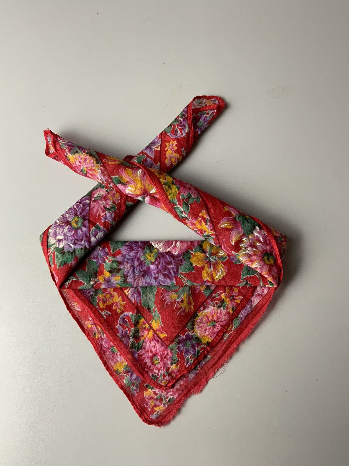Kenzo Kenzo Flower Art Bandana Handkerchief Size ONE SIZE - 2 Thumbnail