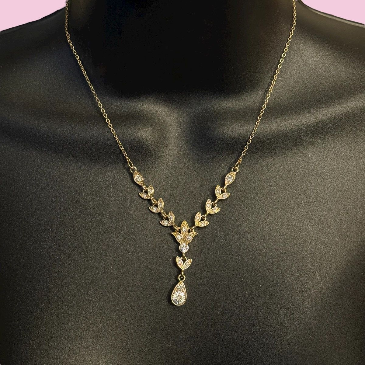 Other Downton Abbey gold tone crystal vine necklace Size ONE SIZE - 1 Thumbnail