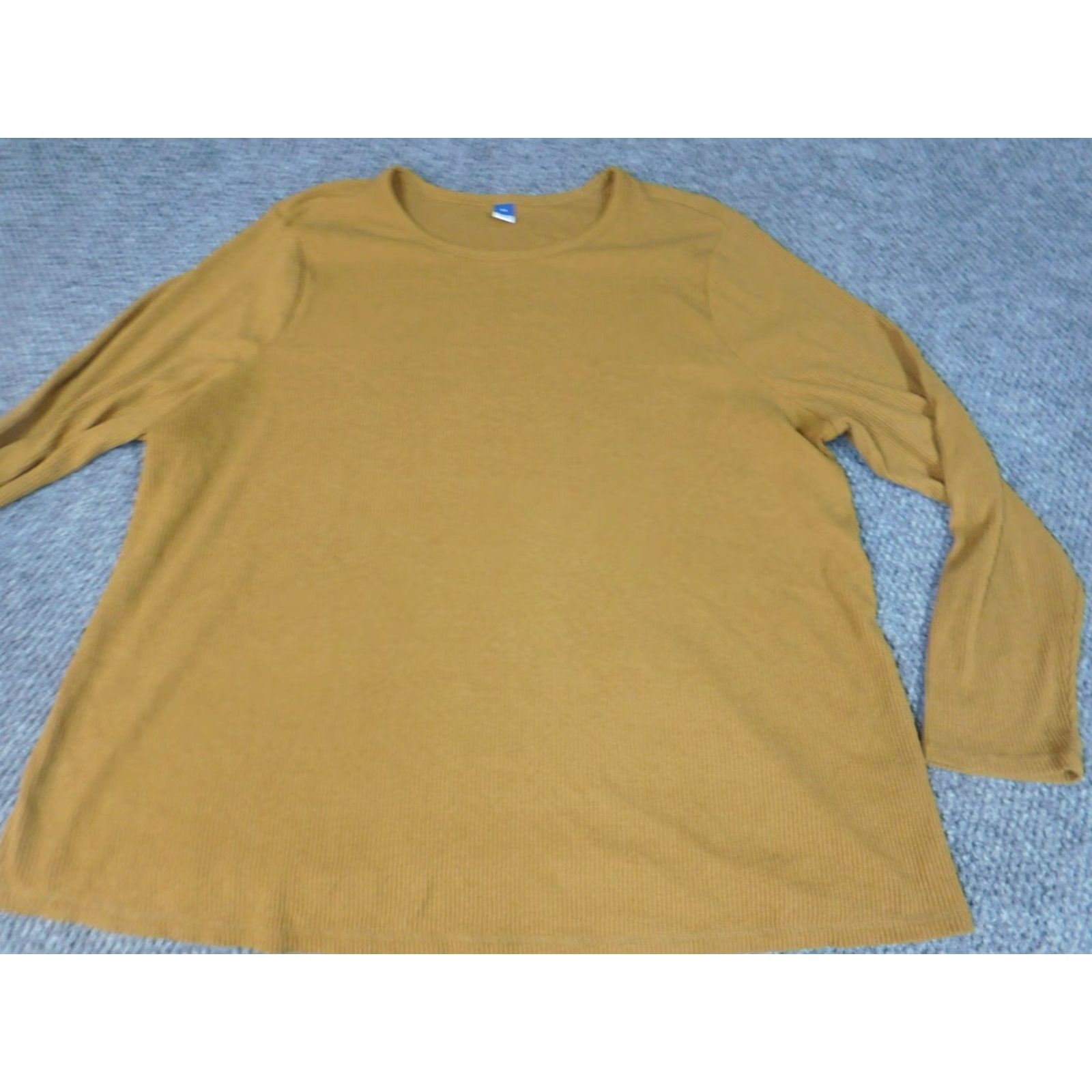 Old Navy Old Navy Womens Sweater 4X Plus Brown Pullover Crewneck Stretch Long Sleeve Puff Sleeve Bow Button Size XXL / US 16-18 / IT 52-54 - 3 Thumbnail