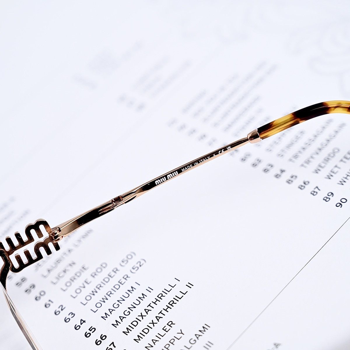 Miu Miu MIU MIU 0MU 53UV GLASSES Size ONE SIZE - 7 Thumbnail