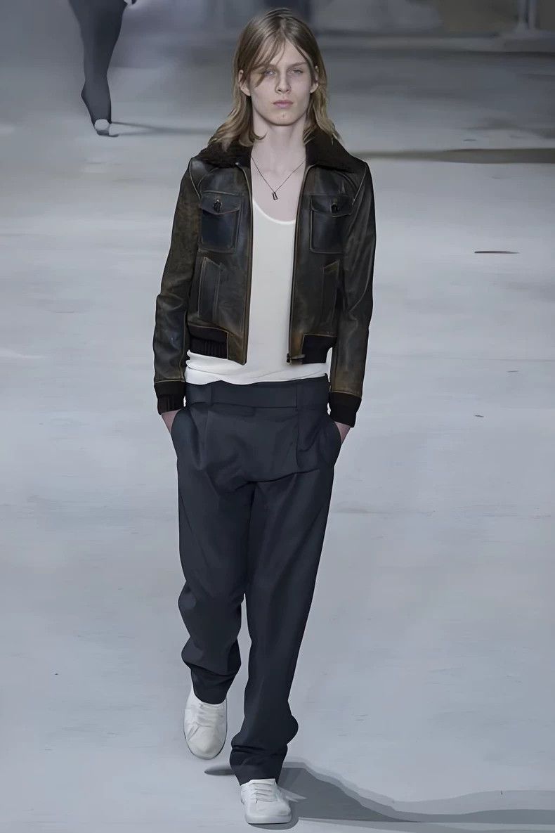 Saint Laurent Paris Saint Laurent Paris Fall/Winter 17 Grey Double Belted Wool Size US 34 / EU 50 - 8 Thumbnail