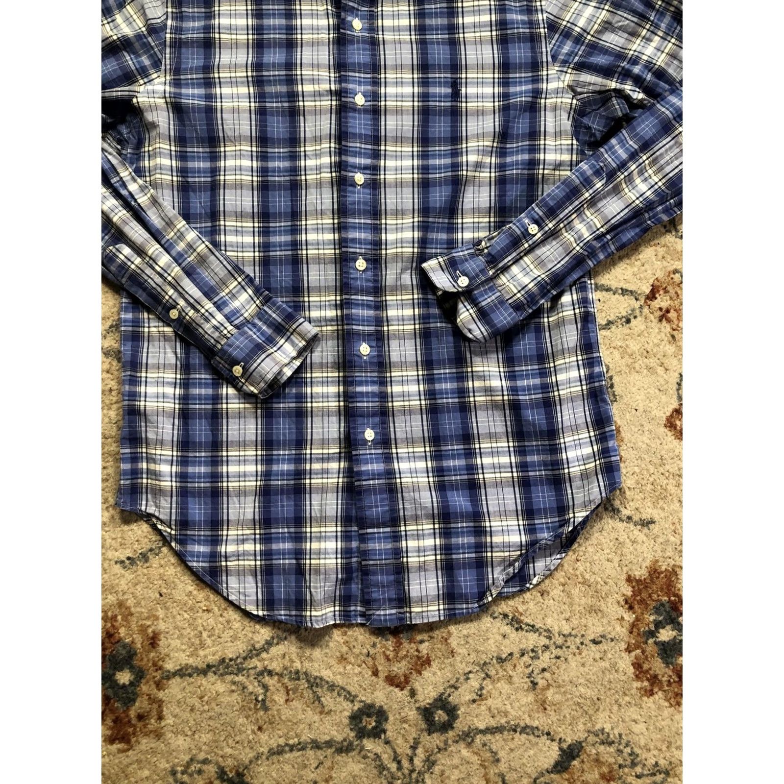 Ralph Lauren Ralph Lauren Shirt Mens Small Blue Plaid Classic Fit Button Down Long Sleeve Size US S / EU 44-46 / 1 - 5 Thumbnail