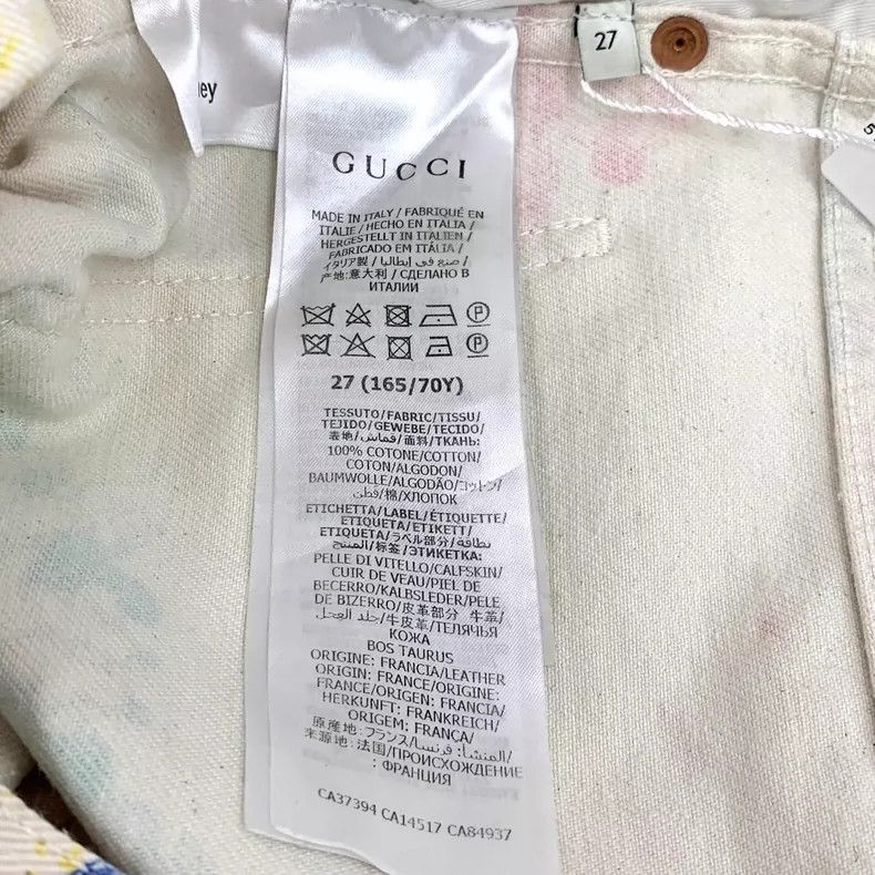 Gucci Gucci Beige graffiti cartoon Mickey Mouse printed cotton ca Size 27" / US 4 / IT 40 - 8 Thumbnail