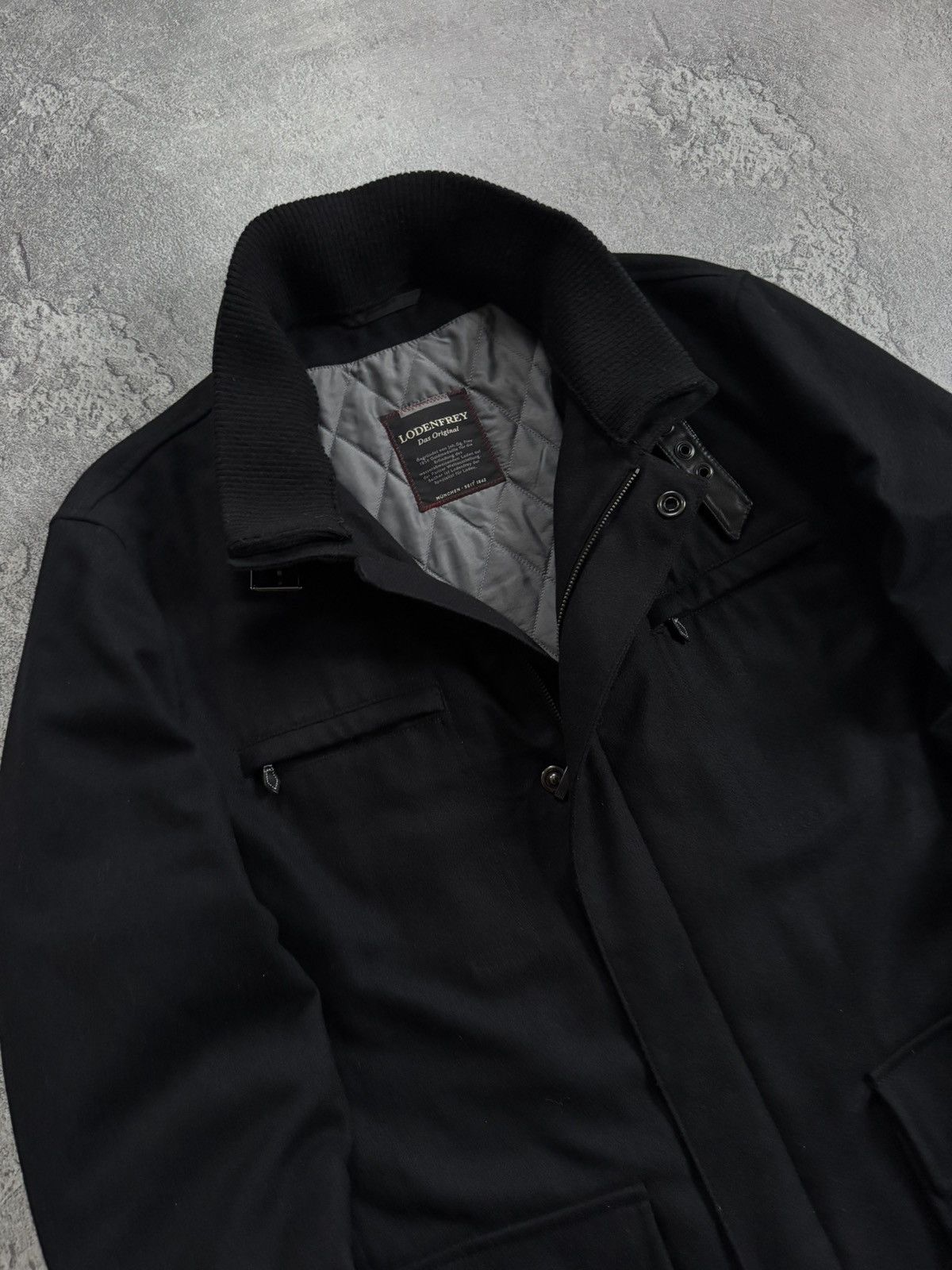 Other Lodenfrey 54size black zip coat wool jacket casual Size US L / EU 52-54 / 3 - 2 Thumbnail
