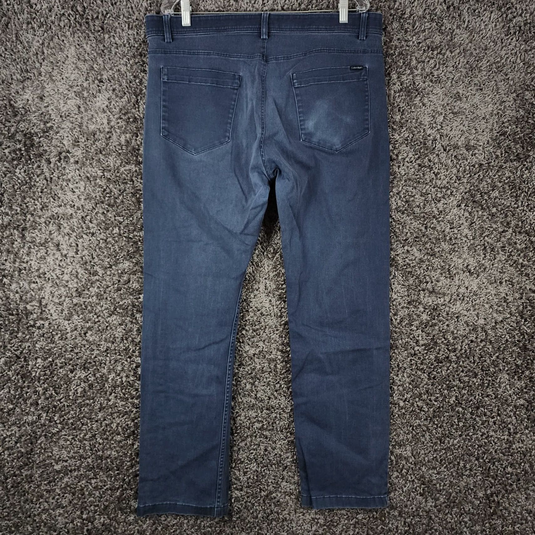 Calvin Klein CALVIN KLEIN Jeans Mens Blue Straight Leg Cotton Size 38x31 Regular Inseam 31" Adult Men Fashion Denim Jeans Men’s Mens Blue Straight Leg Denim Jeans Size US 38 / EU 54 - 6 Thumbnail