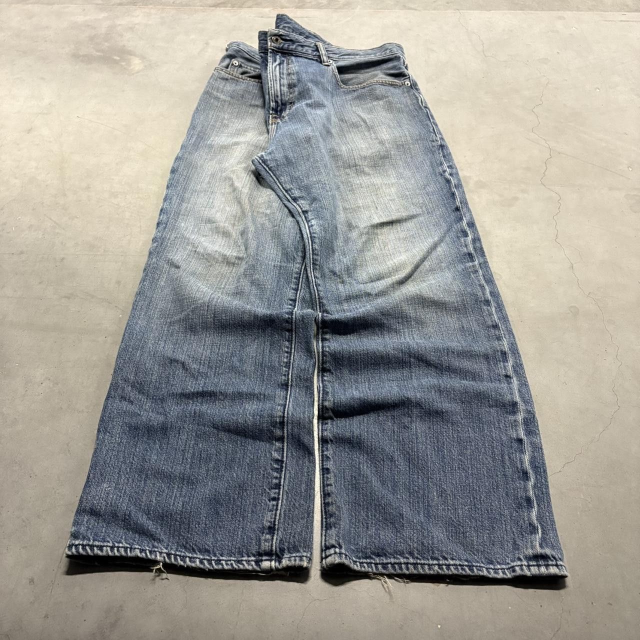 Gap Vintage Y2K/2000s Baggy Wideleg Gap 1969 Vintage Medium wash Denim Jeans! Size US 38 / EU 54 - 3 Thumbnail