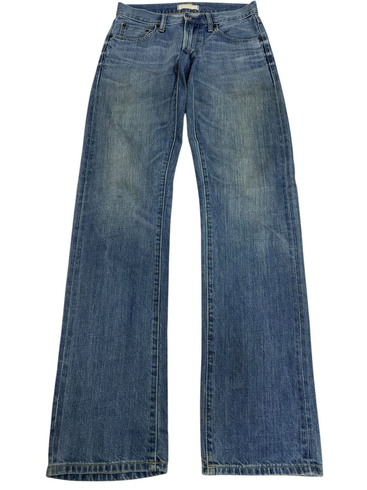 Japanese Brand × Kaihara Denim × Self Edge 90s Vintage Kaihara Uniqlo Selvedge Blue Washed Jeans Size US 28 / EU 44 - 2 Thumbnail