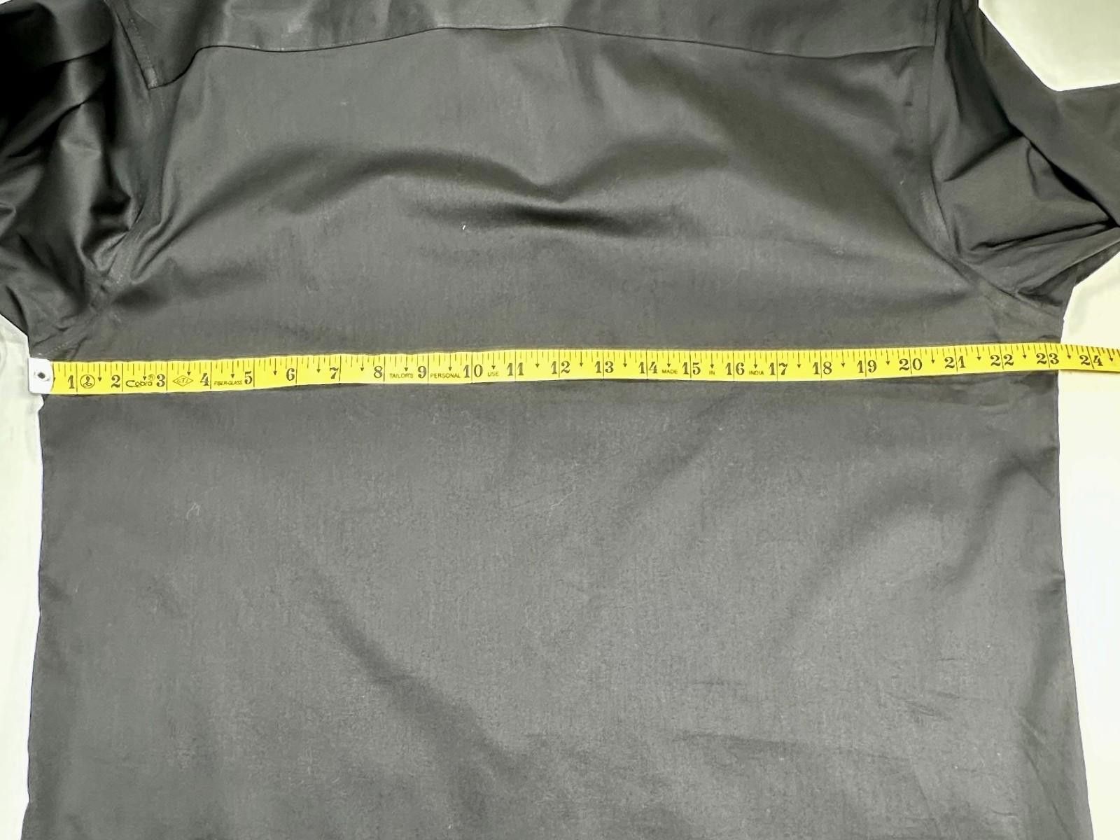 Alfani Alfani Regular Fit Convertible Cuffs Button Down Black Men M Size 38R - 4 Thumbnail
