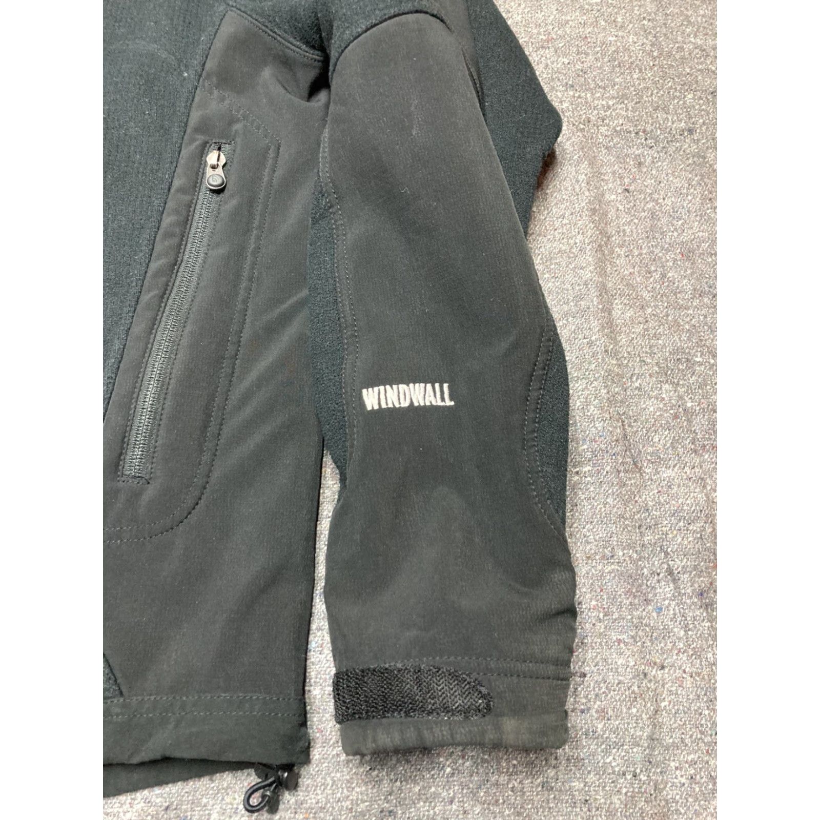 The North Face The North Face Windwall Jacket Black Full Zip Lined Gridded Fleece Sherpa Medium Mens M Black Windwall Jacket Size US M / EU 48-50 / 2 - 6 Thumbnail