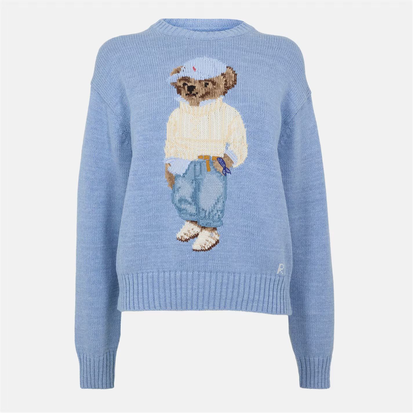 Polo Ralph Lauren o1g2r1mq0825 Bear Jumper in Blue Size M / US 6-8 / IT 42-44 - 1 Thumbnail