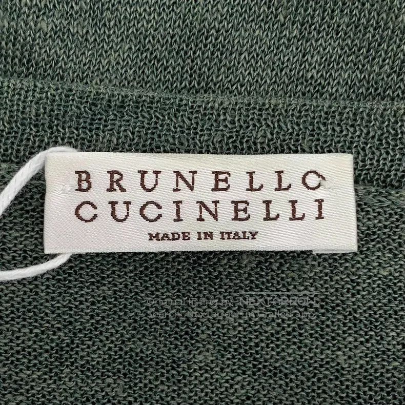 Brunello Cucinelli Brunello Cucinelli Dark green pocket sequin linen round-ne Size XS / US 0-2 / IT 36-38 - 5 Thumbnail