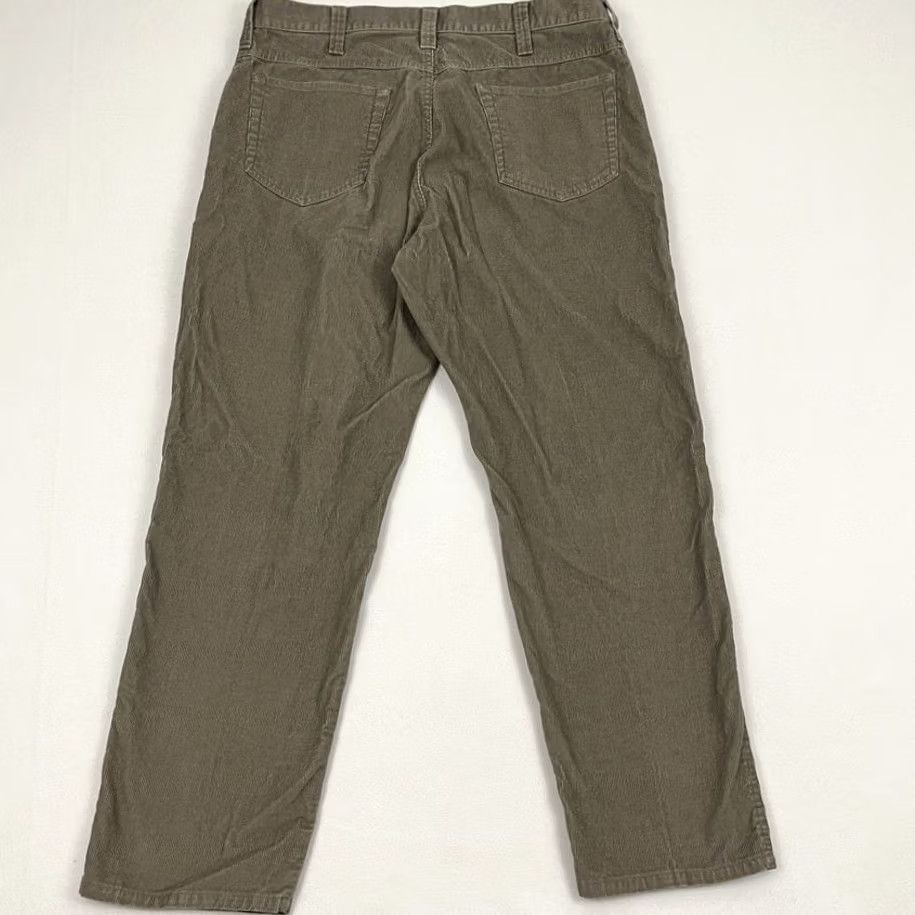 Vintage LL Bean Pants Mens 34 x 28 Slim Straight Gray Corduroy Cotton Hiking Casual Prep Size US 34 / EU 50 - 5 Thumbnail