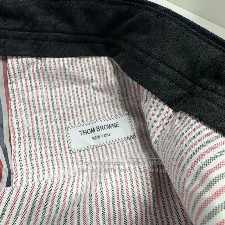 Thom Browne Thom Browne Black Cotton Trousers with Stripes. Size US 30 / EU 46 - 3 Thumbnail