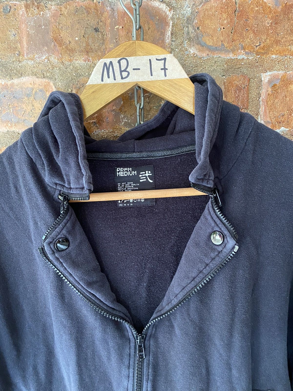 PPFM 2000s PPFM Zipper button colar hoodie Size US S / EU 44-46 / 1 - 7 Thumbnail